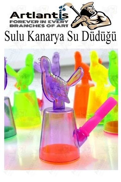 Sulu Kanarya Su Düdüğü 20 Adet Sulu Bülbül Kuş Sesi Çıkaran Düdük Oyuncak Karne Sınıf Çocuk Hediyesi - 5