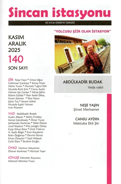 Sincan İstasyonu Dergi 140.Sayı Kasım-Aralık 2025 ürün görseli 1