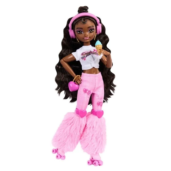 Barbie Dream Besties Paten Partisi Brooklyn Bebek ve Aksesuarları - 2