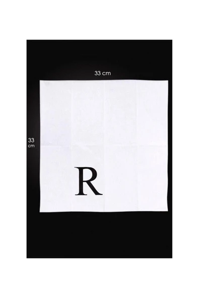 R Harf Peçete 33 cm - 3