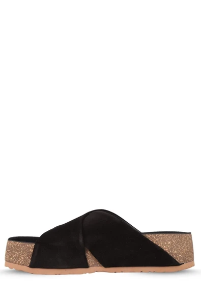 Stato Kalın Taban Kadın Terlik Siyah - Resim 8