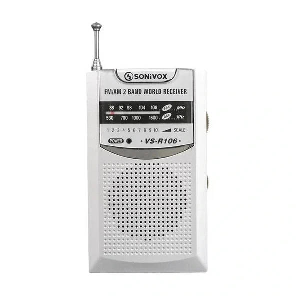 Sonivox Vs-r106 Analog Radyo Gümüş Renk