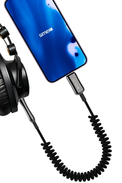 Zinco Type-C Kumaş Spiralli AUX Kablosu Simex SA-01 - 3