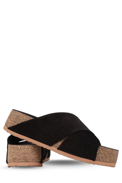 Stato Kalın Taban Kadın Terlik Siyah - Resim 10