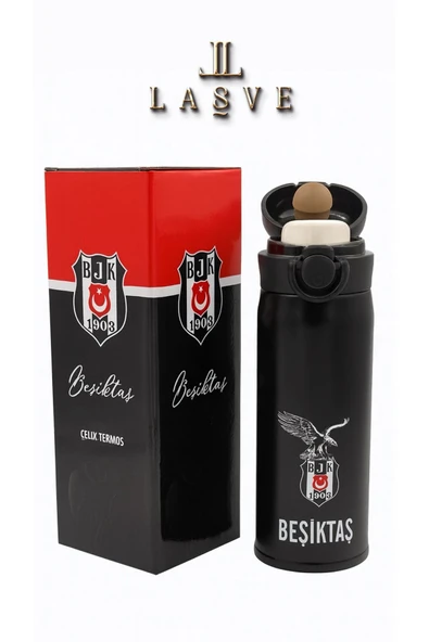 Beşiktaş ÖZEL SERİ LİSANSLI ÇELİK TERMOS KİLLİTLİ KAPAK 500ML YENİ SEZON - 2