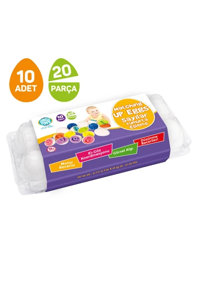 Circle Toys Sayılar Yumurta Eşleme 10’lu - 2
