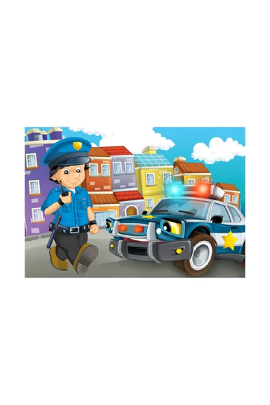 Blue Focus 24 Parça Puzzle - Polis (Police) - 2