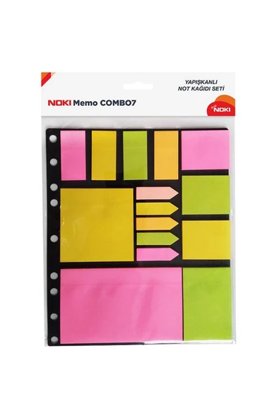 Noki Yapışkanlı Not Kağıdı Memo Combo 7 12707