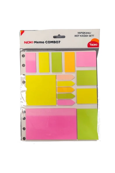 Noki Yapışkanlı Not Kağıdı Seti Memo Combo7 12707