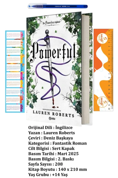 BETA byou Powerful (Ciltli) 14+ Yaş Lauren Roberts'ın Fantastik/Romantik Roman+Sezgistore Ayraç+Kalem ürün görseli 1