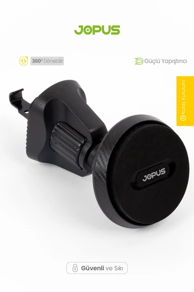 Jopus Petege Takmali Mıknatıslı Telefon Tutucu JO-AT108 Carbon Plus - 5