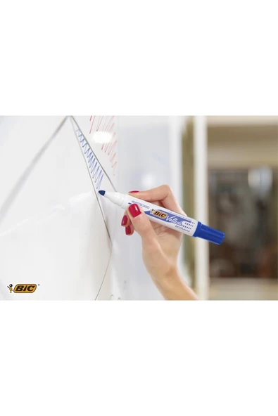 Bic Tahta Kalemi Yuvarlak Uçlu Velleda Mavi 1701 06 - 12'li Paket - 4