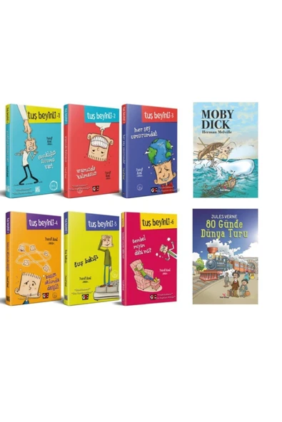 Genç Nesil Tuş Beyinli Kitap Seti (6 Kitap) Yusuf Asal Ve Moby Dıck Ile 80 Günde Dünya Turu ürün görseli 1