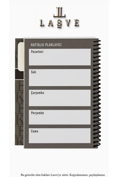 Beşiktaş LİSANSLI YENİ SEZON SPİRALLİ PLANLAYICI BLOKNOT AYRACLI KARTON KAPAK - 3