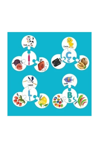 Circle Toys Alfabeyi Öğreniyorum - Eşleştirme Oyun Seti - 2