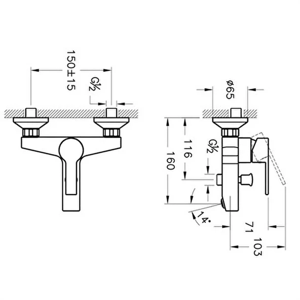 Artema Fold S Banyo Bataryası Krom A42535 - 2