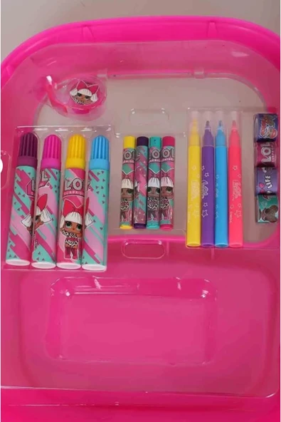 L.O.L. SURPRISE Lisanslı L.o.L Surprıse Çek Çek Çantalı Boyama Seti ve 4 Adet 16 Sayfalık Boyama Kitabımız Hediye.! - 3