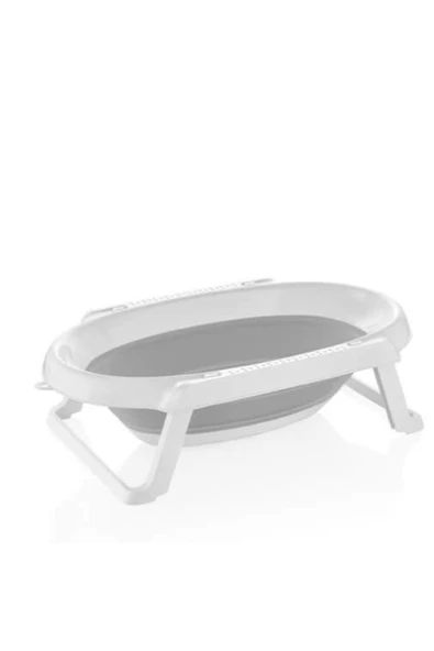 Babyjem Katlanabilen Bebek Banyo Küveti Gri - Resim 2