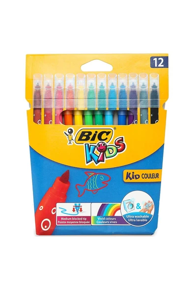 Bic Çocuk Kids Kid Couleur Keçeli Boya Kalemi 12 Renk