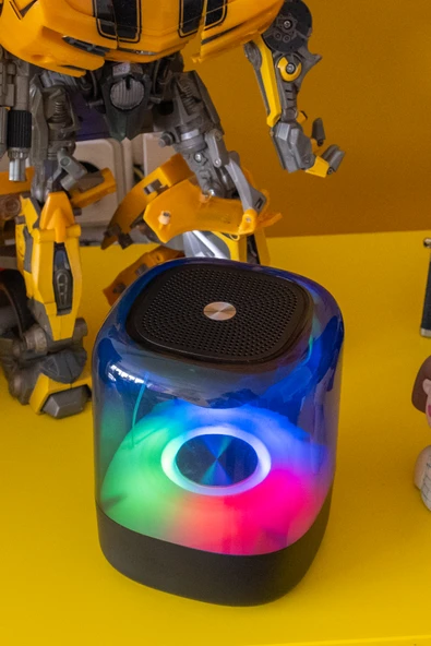 Jopus Radyolu RGB LED'li Stereo Ses Bass Bluetooth Hoparlör Castor - 6