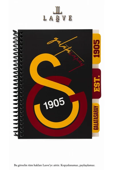 Galatasaray LİSANSLI YENİ SEZON SPİRALLİ PLANLAYICI BLOKNOT AYRACLI KARTON KAPAK