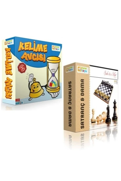 NewToys Satranç Ve Kelime Avcısı, Kelime Üretme, Satranç Ve Dama, Scrabble, Satranç, Dama, Kelime Oyunu ürün görseli 1