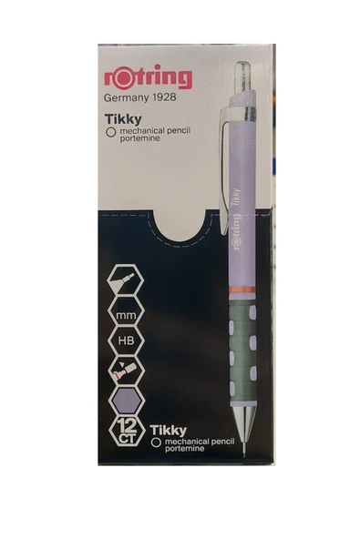 Rotring Versatil Kalem (mekanik Uçlu Kurşun Kalem) Tikky Rd Lila 0.7 Mm 2189066 (12 Li Paket)