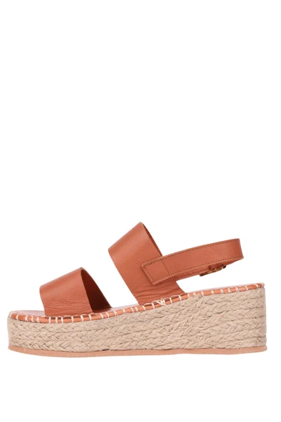 Stato Kalın Taban Kadın Sandalet Taba - Resim 4