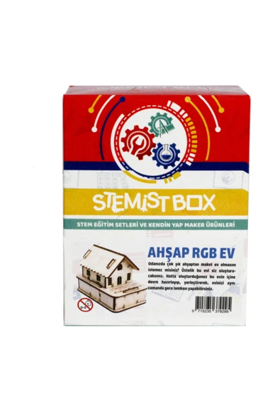 Stemist Box Ahşap Rgb Ev Stem Eğitim Seti (Eğitici Ve Öğretici Ahşap Oyuncak) - 3