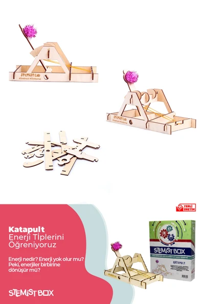 Stemist Box Mancınık Katapult Demonte Uzaktan Eğitime Uygun Stem Eğitici Set - 2