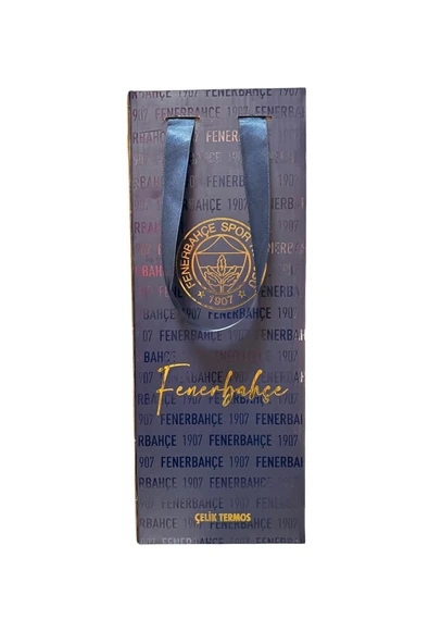 Fenerbahçe Çelik Termos 650 ML Beyaz Renk Bardaklı Lisanslı Orijinal Ürün Kutulu 587190 - 2