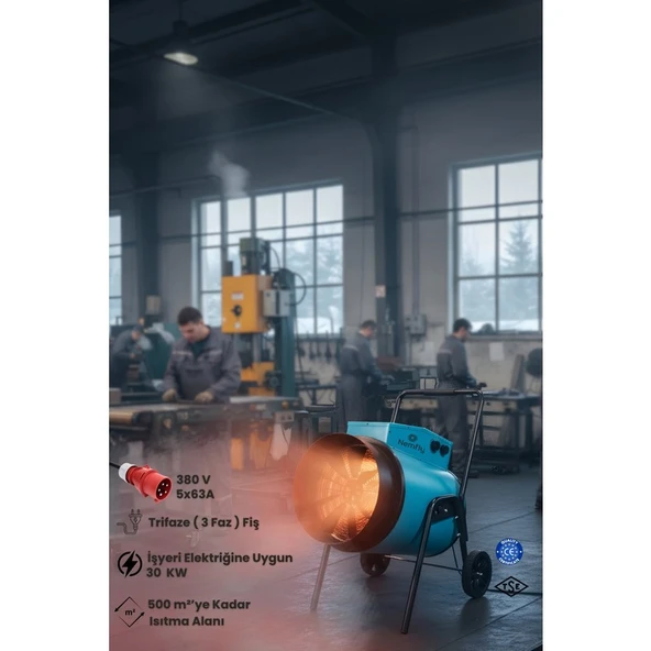 FLY30 Kw Elektrikli Fanlı Endüstriyel Isıtıcı - 2