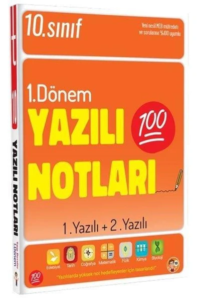 Tonguç Yayınları 10.Sınıf Yazılı Notları 1.Dönem 1+2.Yazılı ürün görseli 1