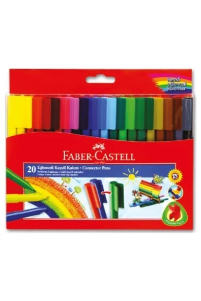 Faber Castell Faber Keçeli Kalem Eğlenceli 20 Renk ürün görseli 1