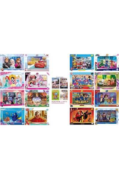 Ks Puzzle 3+ Yaş 24'Lü Puzzle Deneme Seti ve Gumball Boyama Kitabı 16 Syf 4 Adet Hediyemiz...!