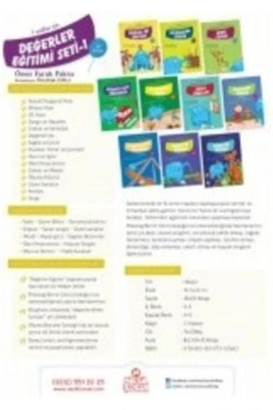 Nesil Çocuk Yayınları Değerler Eğitimi Seti -1  (10 Kitap Takım) Ömer Faruk Paksu Kitabı 160 Sayfa Nesil Çocuk Yayınları ürün görseli 1