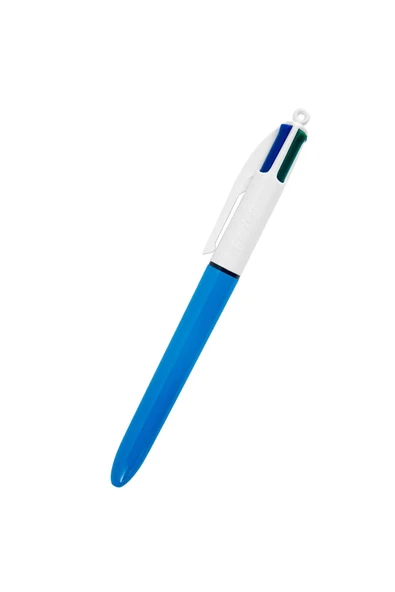 Bic 4 Renk Medium Mavi Gövde Çoklu Tükenmez Kalem ürün görseli 1