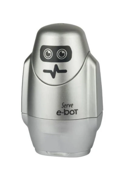 Serve E-bot Silgili Kalemtıraş Metalik E-bot Silgili Kalemtıraş Metalik Gri ürün görseli