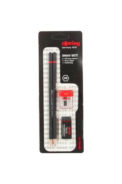 Rotring KURŞUN KALEM + SİLGİ + KALEMTIRAŞ SINAV SETİ RO-209068WK 221693 ( 1 ADET FİYATIDIR) ürün görseli 1