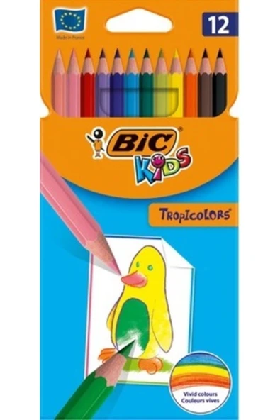 Bic Kids Tropıcolors 12 Kuru Boya