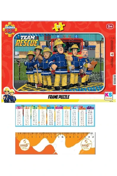 Ks Games Fairies Frame Puzzle/Yapboz 24 Parça 3+ Yaş ve Sezgi Store Cetvel