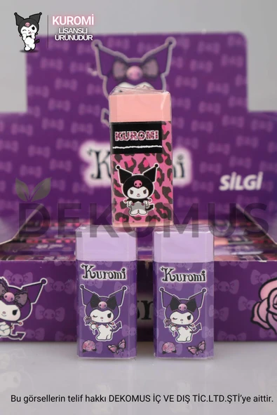 kuromi YENİ SEZON LİSANSLI KUROMI 2 ADET SİLGİ - 3