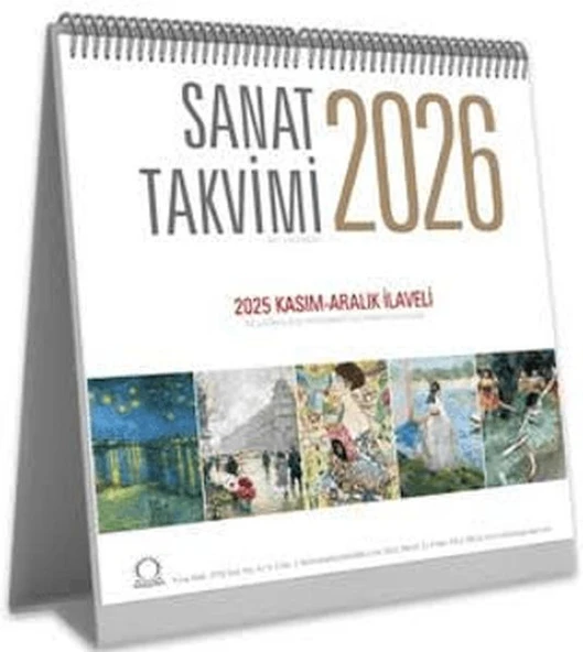 Sanat Takvimi 2026 Masa Takvimi ürün görseli 1