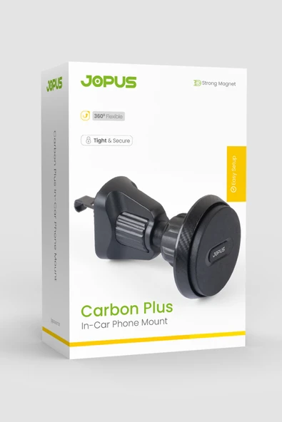 Jopus Petege Takmali Mıknatıslı Telefon Tutucu JO-AT108 Carbon Plus - 2