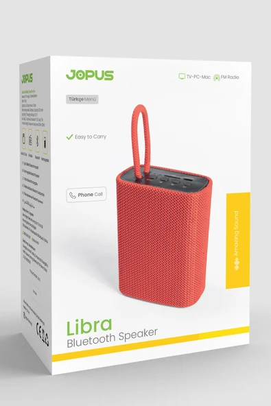Jopus Stereo Ses Bass Radyolu Çoklu Bağlantılı Kablosuz Bluetooth Hoparlör Libra - 6