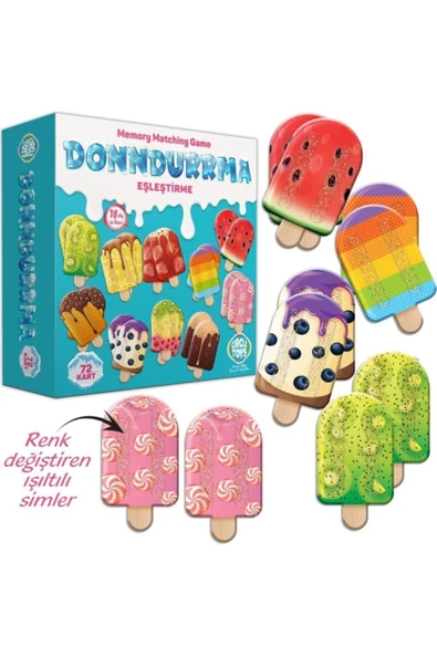 Webinay Home Circle Toys Dondurma Eşleştirme Zeka Hafıza Oyunu 72 Parça