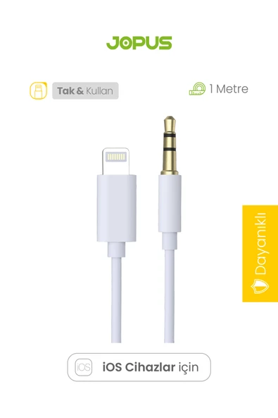 Jopus Lightning Aux Dönüştürücü JO-IP10 Universal - 2