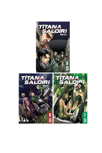 Gerekli Şeyler Yayıncılık Titana Saldırı 5-6-7. Ciltler Manga Seti