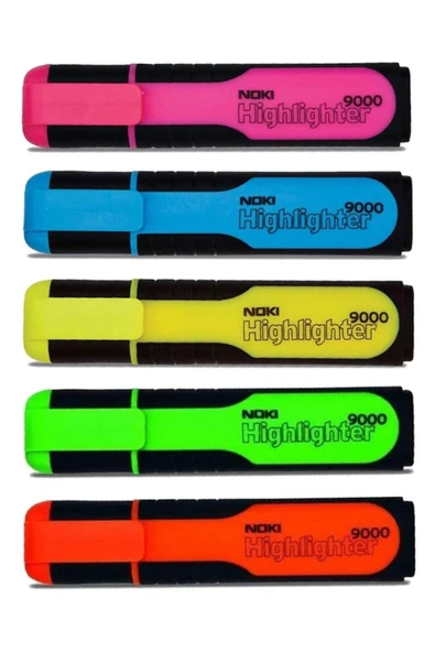 Noki Fosforlu İşaret Kalem 5 Renk 1 Paket Hıghlıghter 5 Renk Fosforlu İşaretleme Kalemi Neon Renkler ürün görseli 1