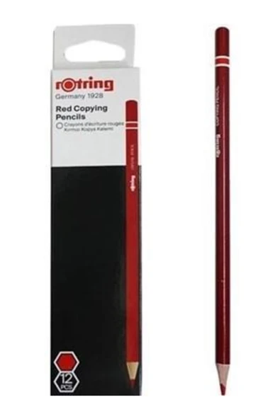 Rotring Kırmızı Kopya Kalemi 12 Li Set ürün görseli 1